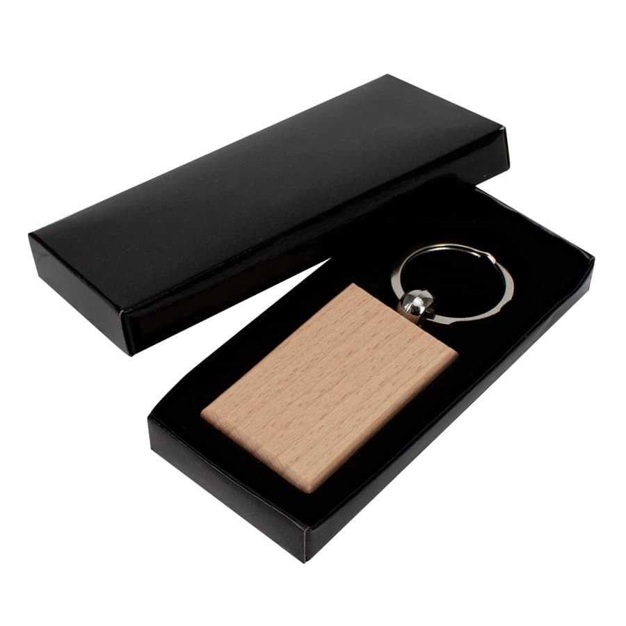 Llavero Rectangular de Madera - imagen 3