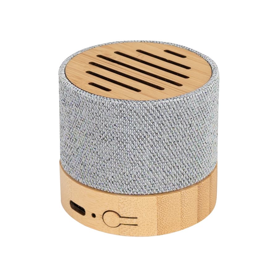 Parlante Altavoz de Bamboo y tela RPET «TRUE» - imagen 4
