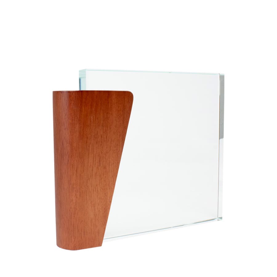 Trofeo Galvano de Madera y Cristal «Lewis»