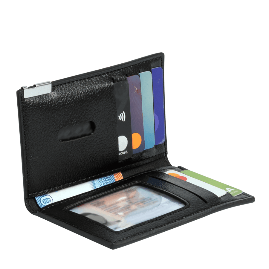 Porta-Tarjetas vertical de Eco-Cuero «LICENSE»