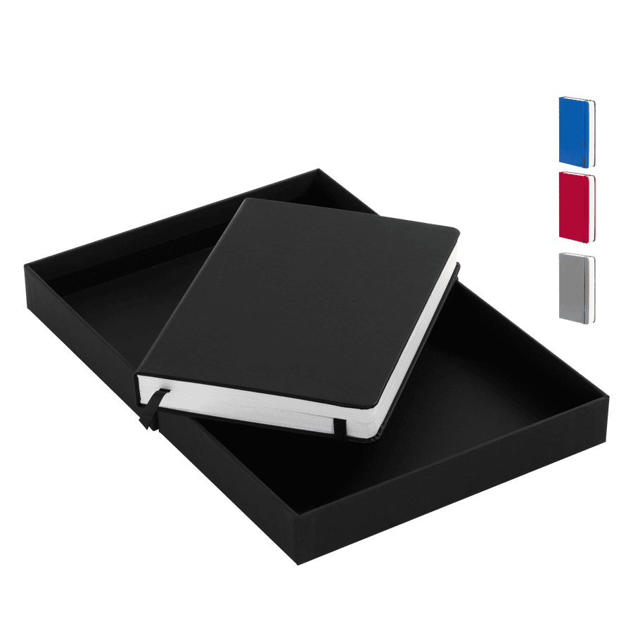 Cuaderno «ROMA» con tapa dura de Eco-Cuero y 196 hojas.