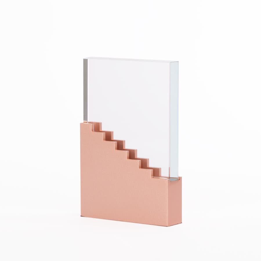 Trofeo de Acero Encobrizado y Cristal «Ladder»