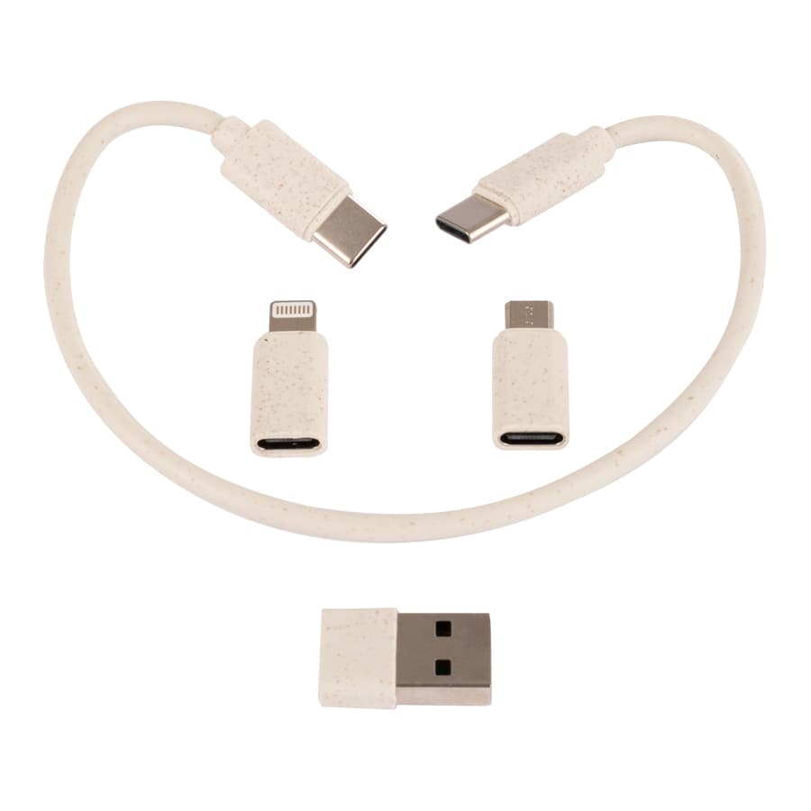 Connect Multicargador 6 en 1 de Bamboo y Trigo. - imagen 5