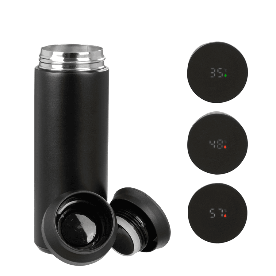 Termo doble pared de acero, con termómetro digital «SMART LID», 480cc