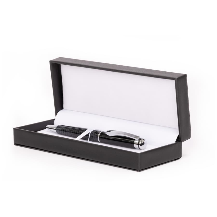 Bolígrafo ejecutivo «DARK» en estuche rígido negro.