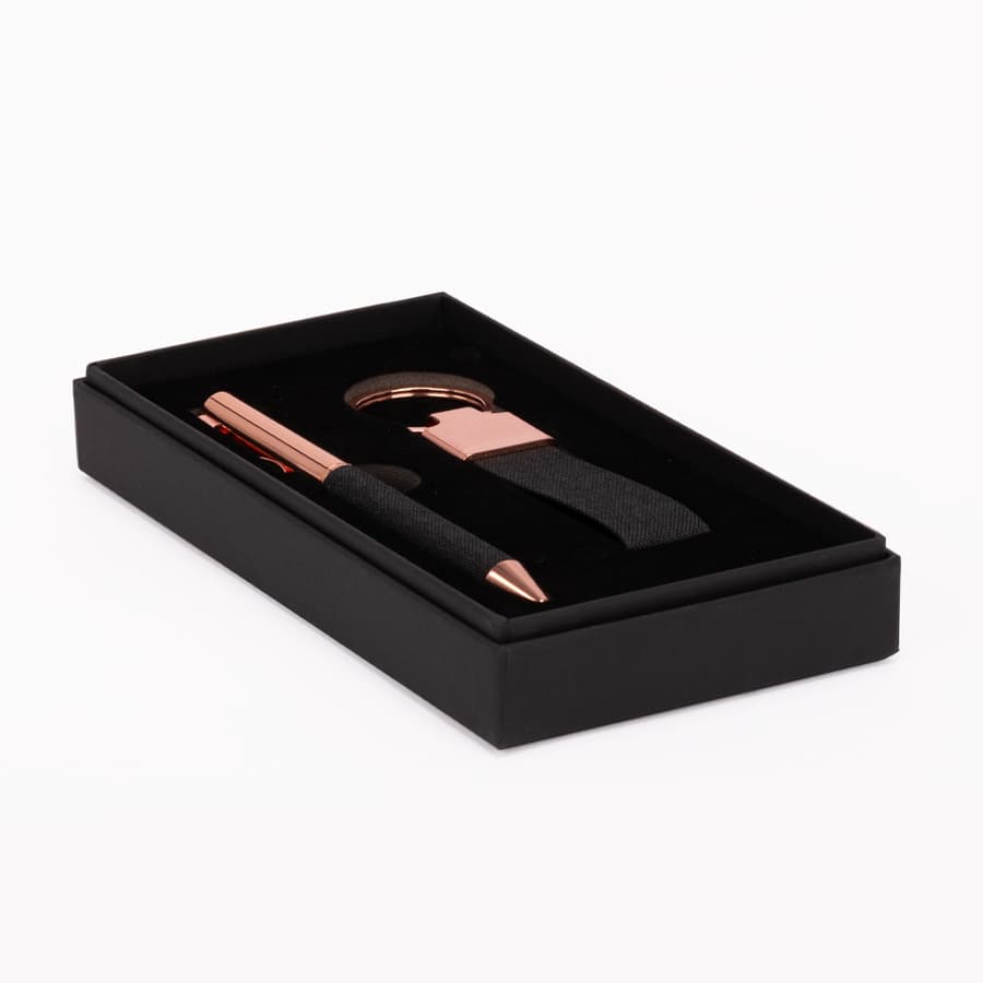 Set de Regalo «MINE» negro con detalles encobrizados. - imagen 2