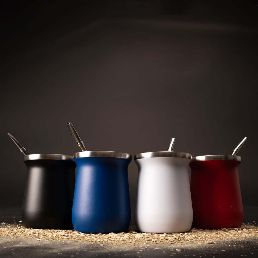 Vaso Térmico metálico «MATE» 300ml. con Bombilla - imagen 18