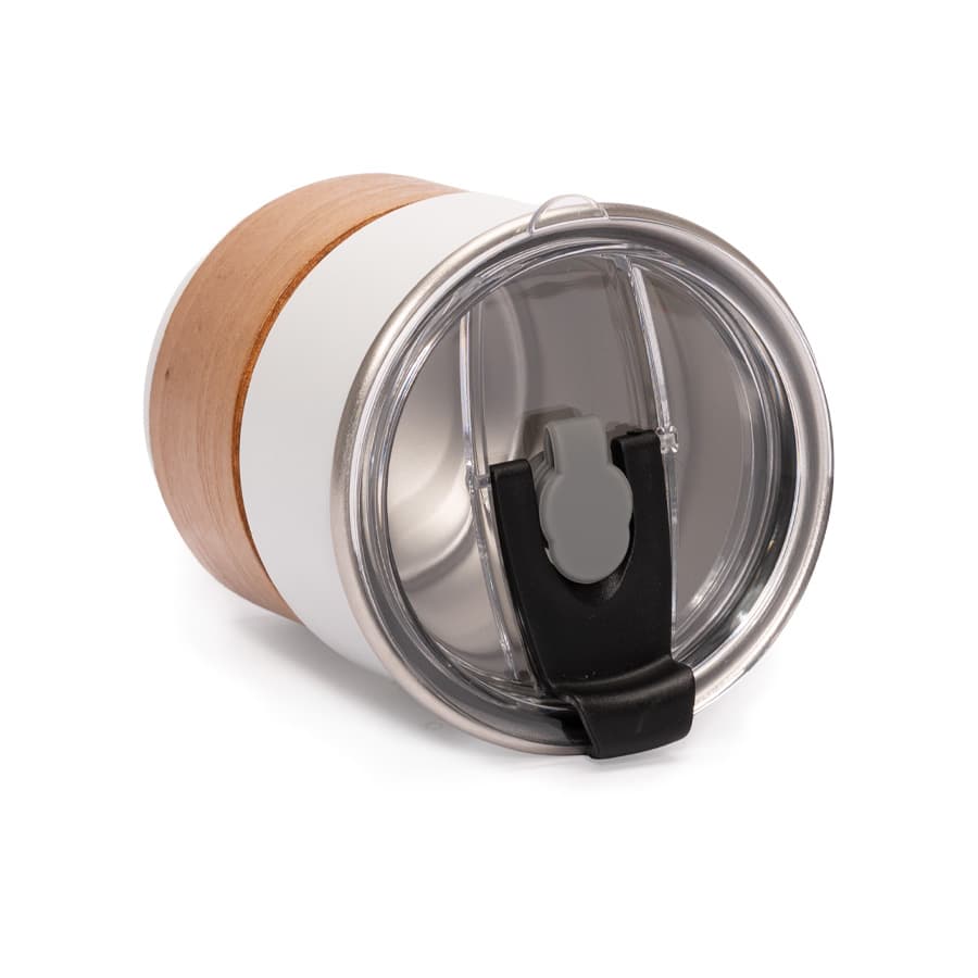 Vaso Térmico metálico «CAMP» 300cc. con Bombilla y Grip de Madera. - imagen 6