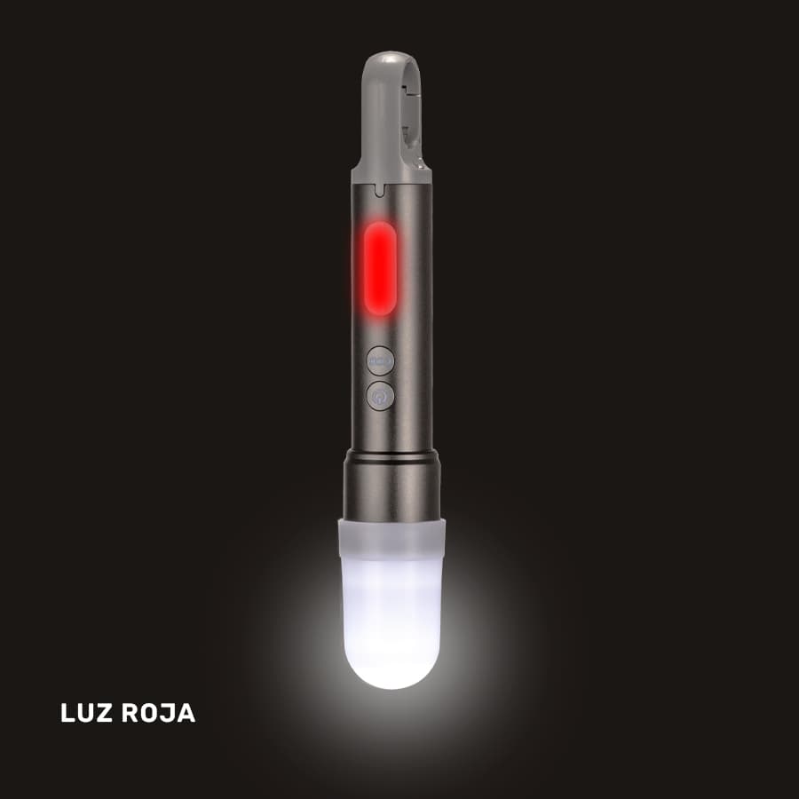 USB Linterna Táctica y lámpara recargable «HOOK» 15-en-1 - imagen 9