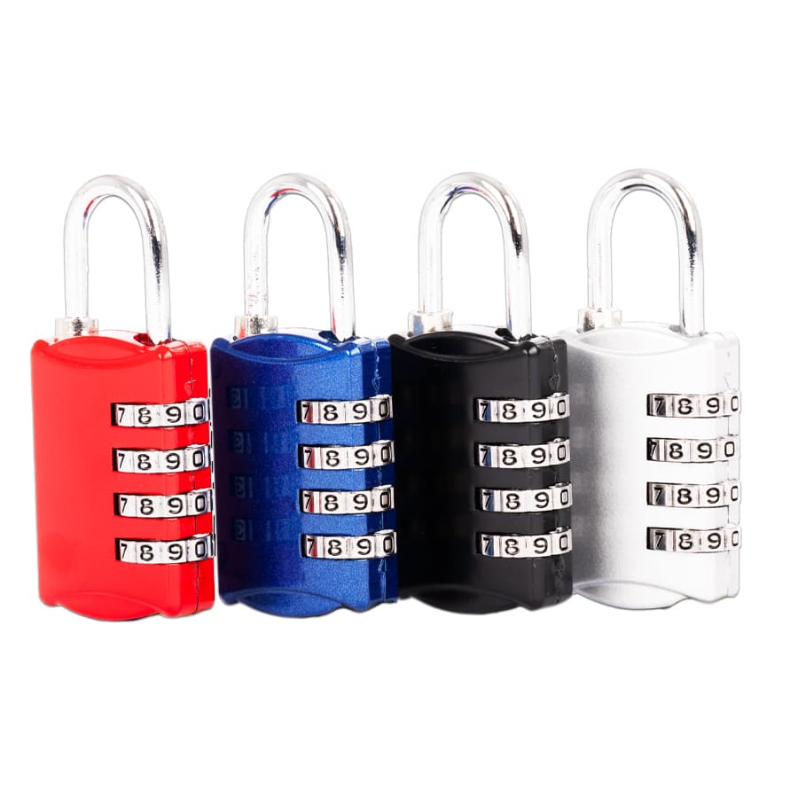 Candado metálico «SYDNEY» con clave 4 dígitos