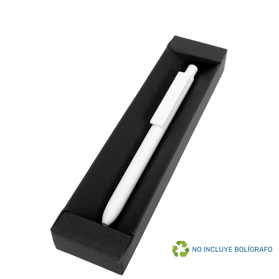 Estuche Porta-Lápiz o Bolígrafo, en cartón negro. - imagen 3