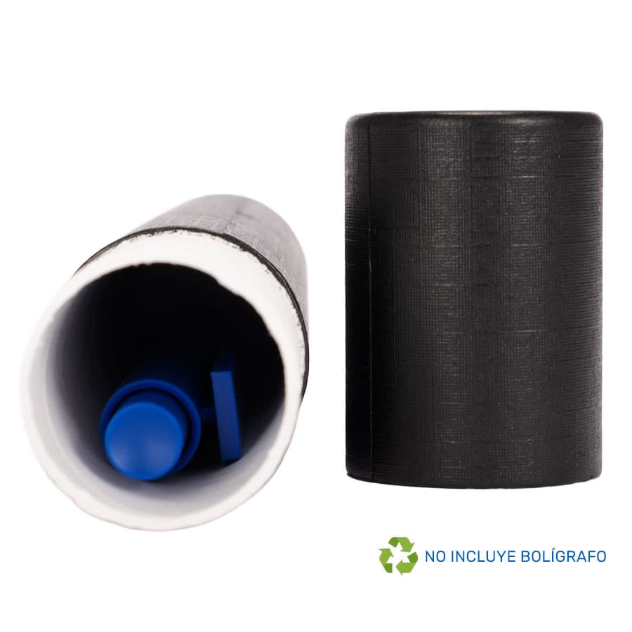 Tubo Porta-Lápiz o Bolígrafo, en cartón forrado negro. - imagen 4