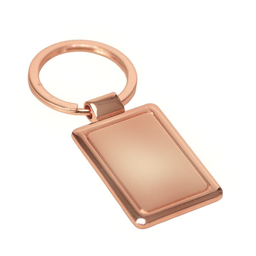 Llavero rectangular encobrizado «CUPRA»