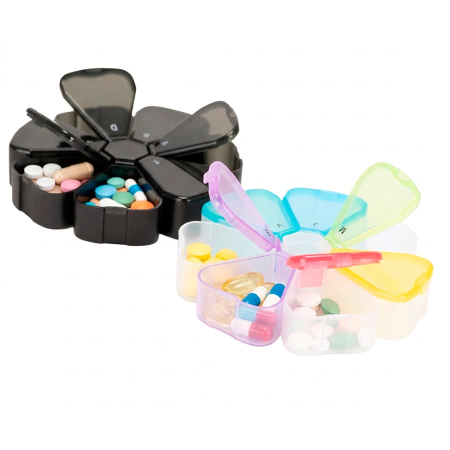 Pastillero Plástico 7 días «FLOWER» - imagen 2