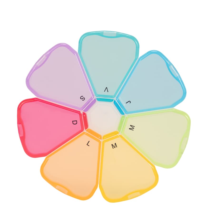 Pastillero Plástico 7 días «FLOWER» - imagen 9