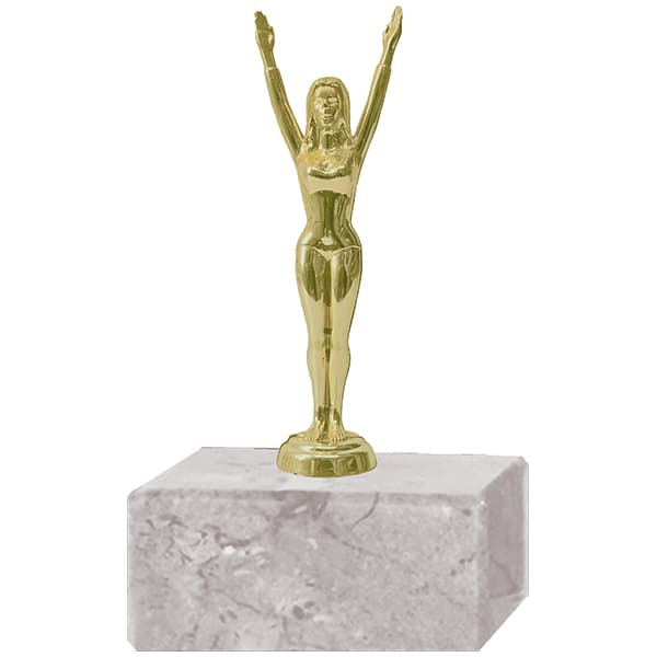 Trofeo Plástico Gimnasia Mujer