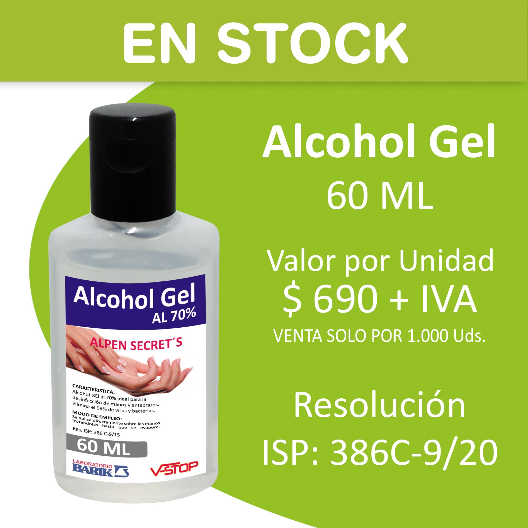 Alcohol Gel 60 ml