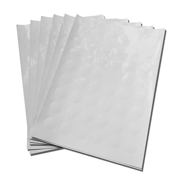 Papel Troquelado para Domo 25 y 50 mm.