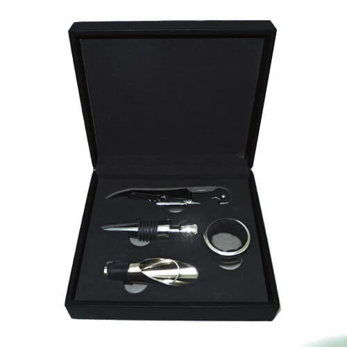 Set de Vino Símil Cuero W4
